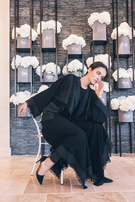 Edgy Black Abaya