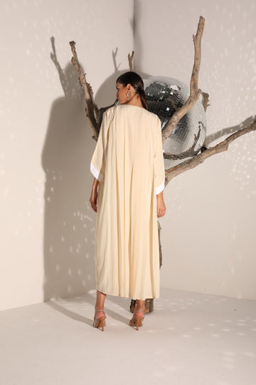 Vanilla Blossom Abaya with Inner Dress