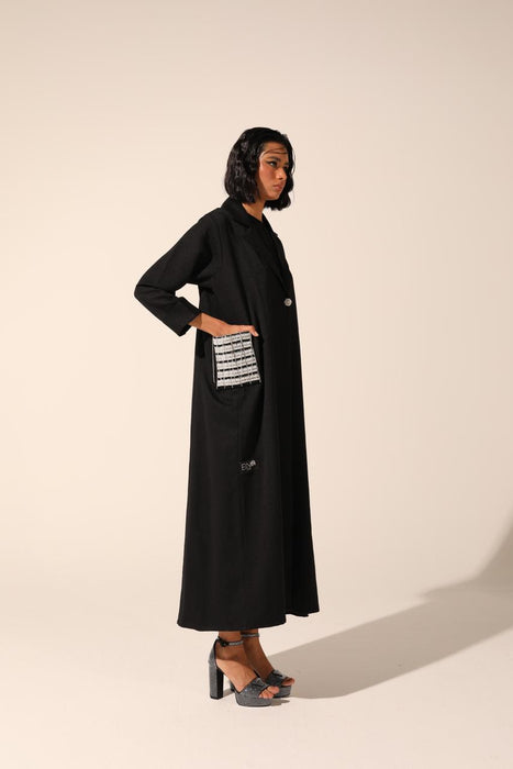 <transcy>عباية زهور سوداء</transcy>