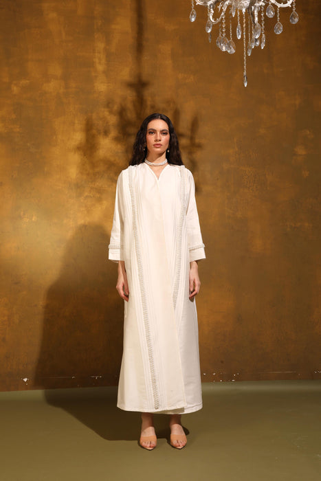 Pearl Essence Vanilla Abaya