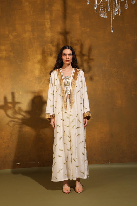 Golden Aura Tassel Abaya