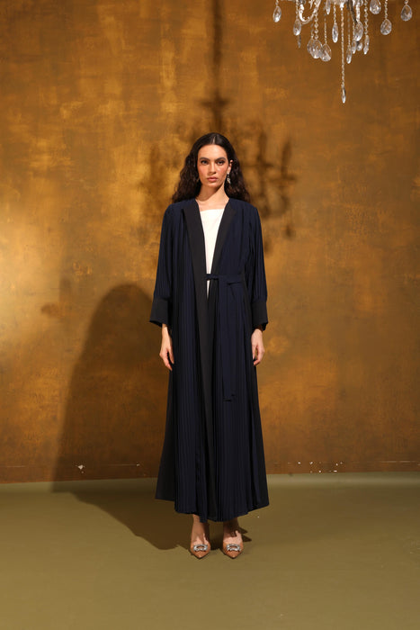 Blue Drape Panel Abaya