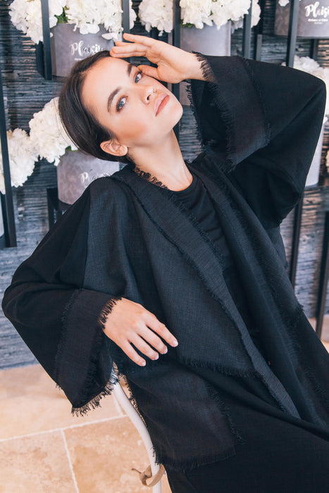 Edgy Black Abaya