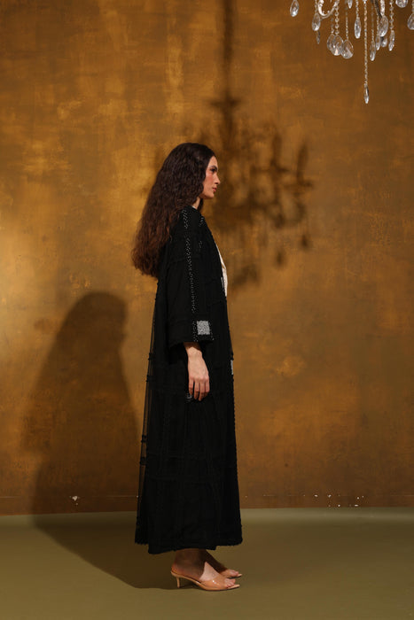 Pearl Veil Tulle Abaya