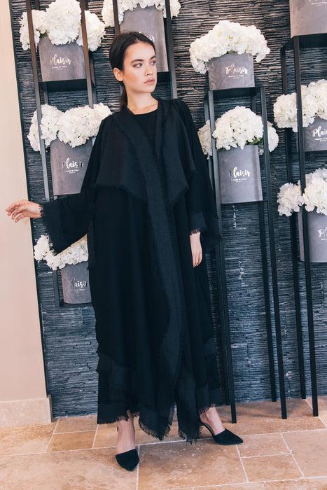 Edgy Black Abaya