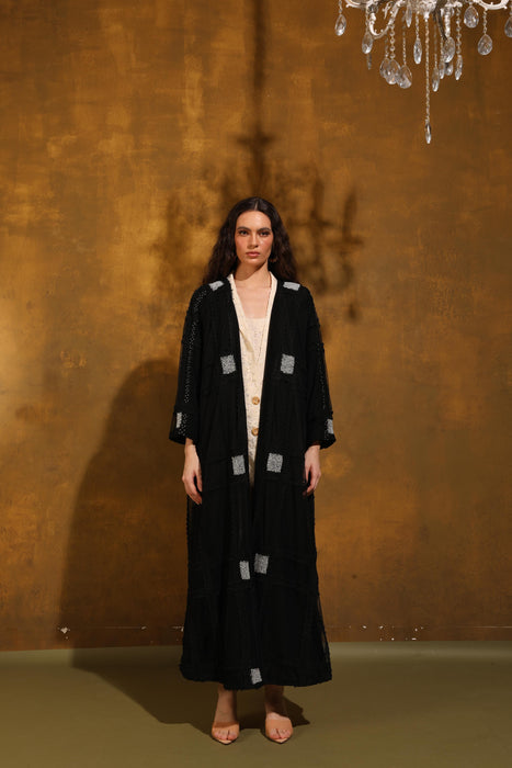 Pearl Veil Tulle Abaya
