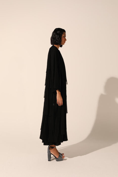 <transcy>عباية زهور سوداء</transcy>