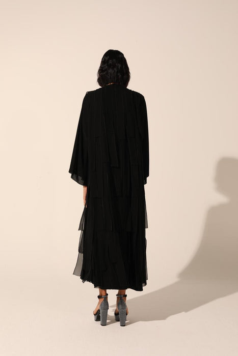 <transcy>عباية زهور سوداء</transcy>