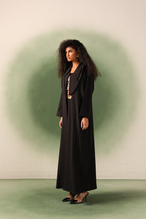 Classy Black Coat Abaya