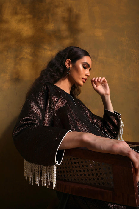 Mocha Taffeta Abaya