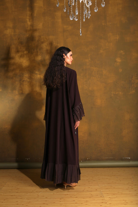 Soft Mocha Chiffon Abaya