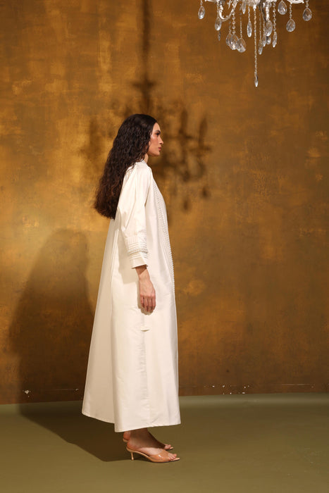 Pearl Essence Vanilla Abaya