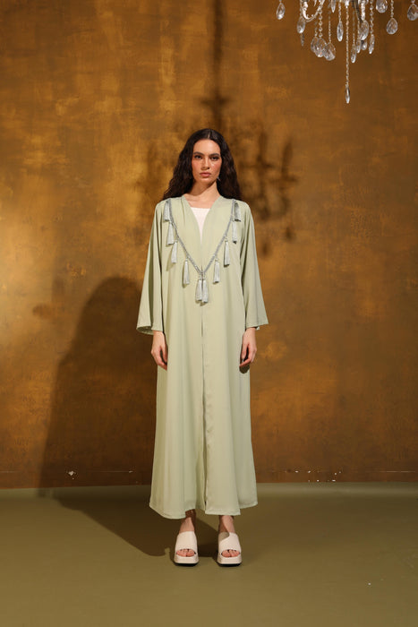 Mist Leaf Chiffon Abaya