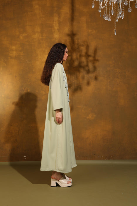 Mist Leaf Chiffon Abaya