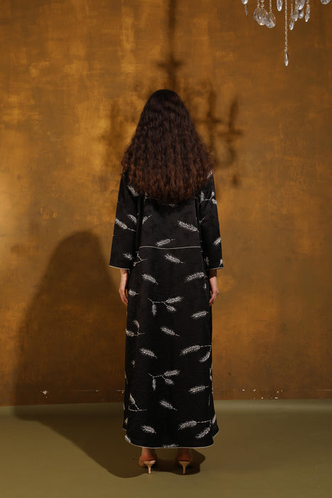 Black Garden Handcrafted Abaya