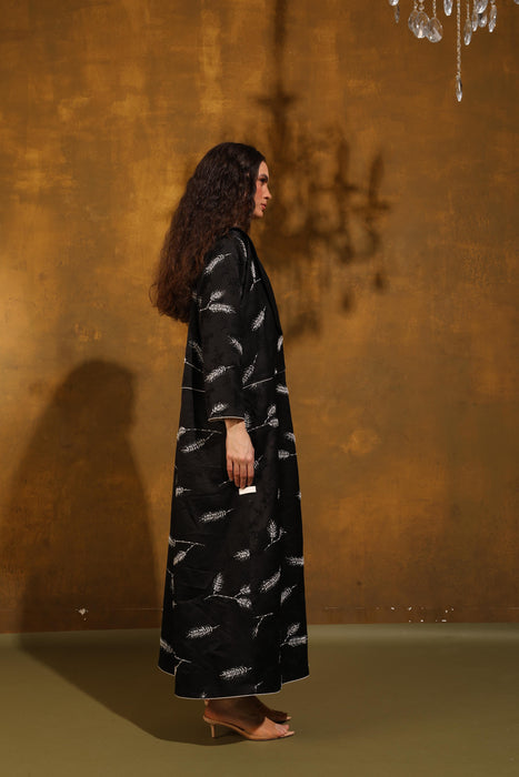Black Garden Handcrafted Abaya