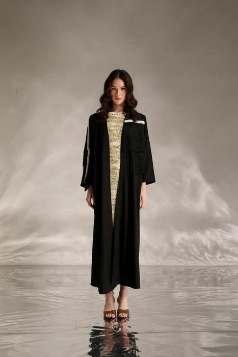 Pearl Fringe Abaya