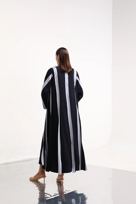 Ribbon Blue Abaya