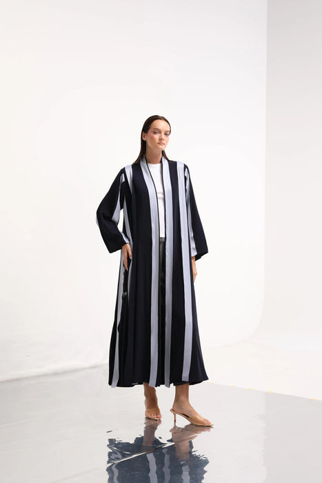 Ribbon Blue Abaya
