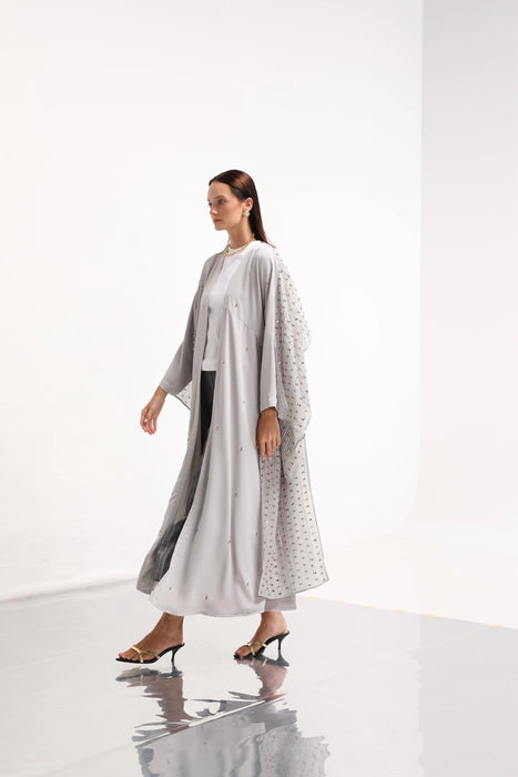 Silver Mist Abaya