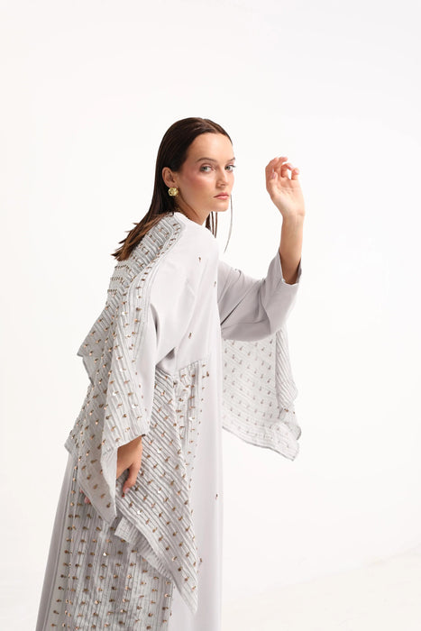 Silver Mist Abaya