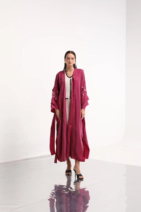 Berry Bloom Abaya