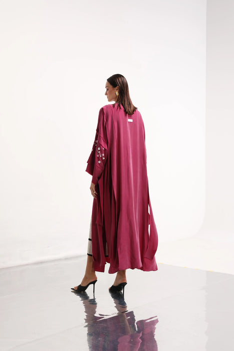 Berry Bloom Abaya