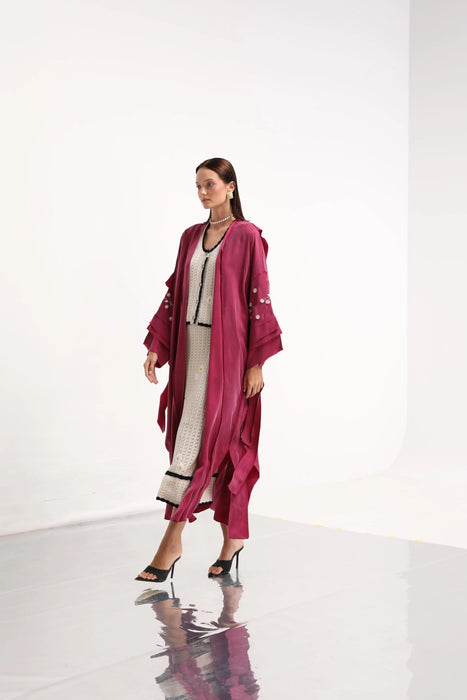 Berry Bloom Abaya