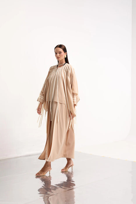 Sand Lace Abaya