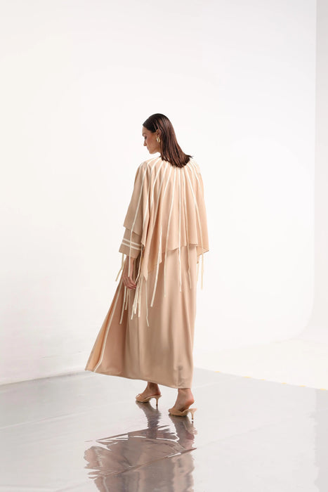 Sand Lace Abaya