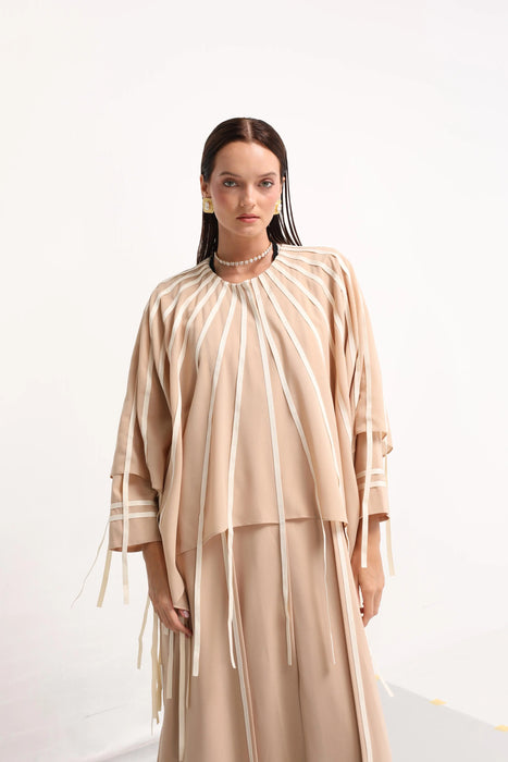 Sand Lace Abaya