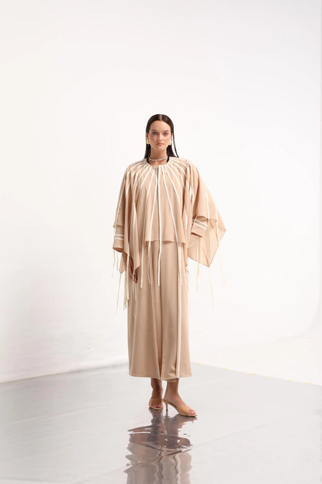 Sand Lace Abaya