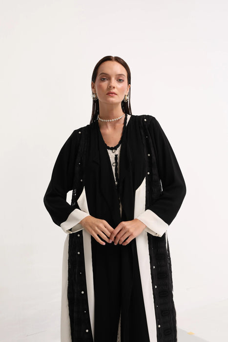 Pearl Noir Abaya