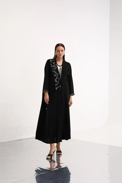 Noir Tassel Abaya