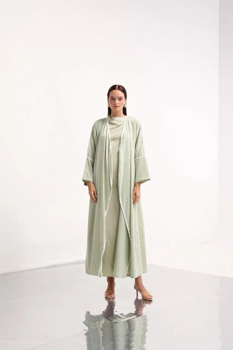 Sage Whisper Abaya Set
