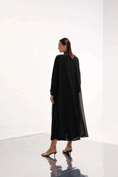 Wild Noir Abaya