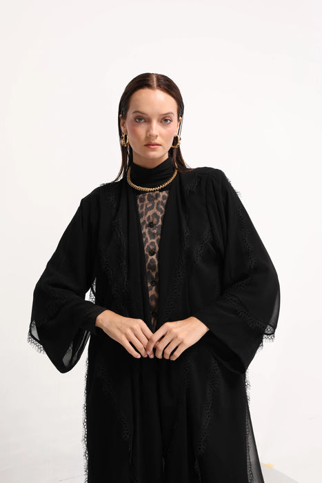 Wild Noir Abaya