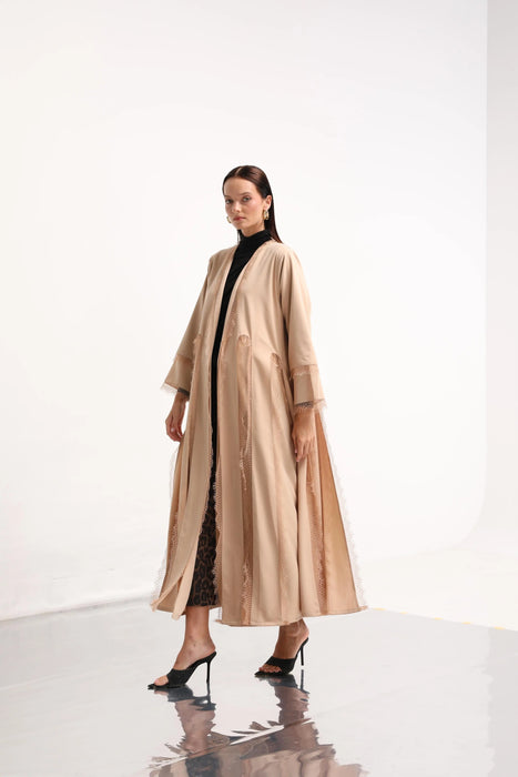 Sand Lace Abaya
