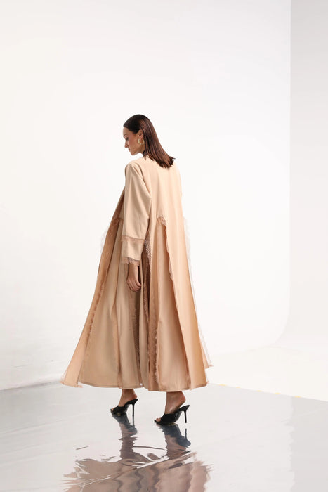 Sand Lace Abaya