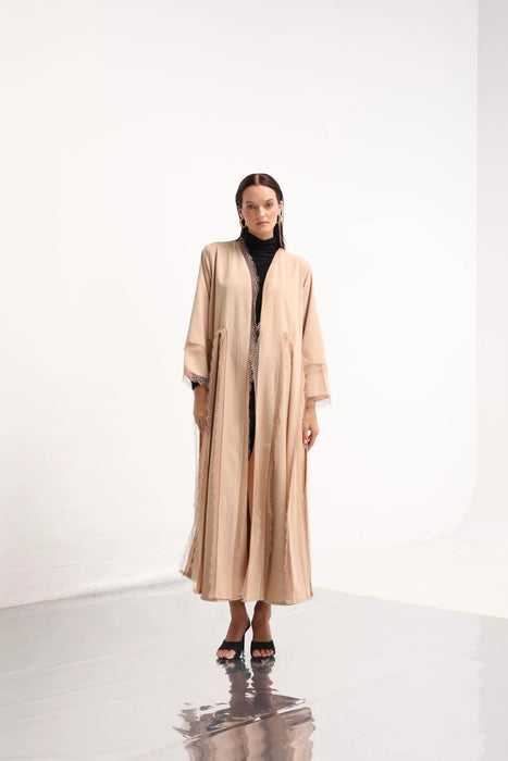 Sand Lace Abaya