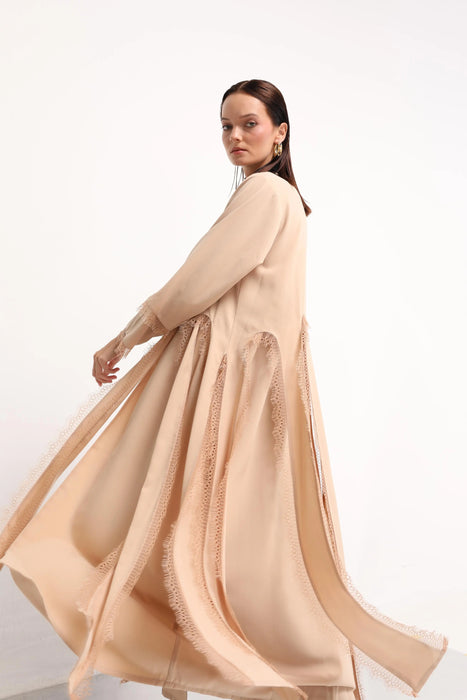 Sand Lace Abaya
