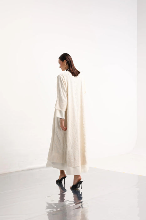 Ivory Loom Abaya