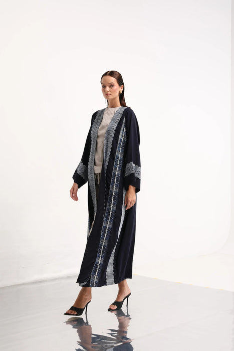 Indigo Lace Abaya