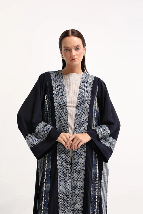 Indigo Lace Abaya