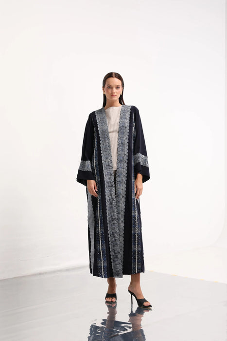 Indigo Lace Abaya
