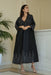 Sequin & Bead Striped Silk Abaya Elna Line Sequin & Bead Striped Silk Abaya ELNA LINE Abaya abaya.