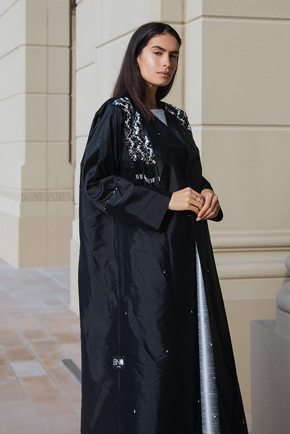 Embroidered Long Sleeve Abaya Elna Line Embroidered Long Sleeve Abaya ELNA LINE Abaya abaya.
