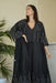 Sequin & Bead Striped Silk Abaya Elna Line Sequin & Bead Striped Silk Abaya ELNA LINE Abaya abaya.