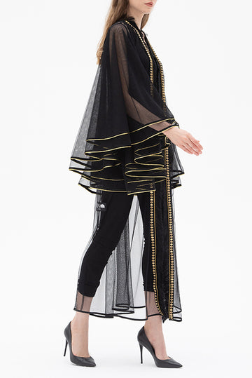 Black & Golden Abaya