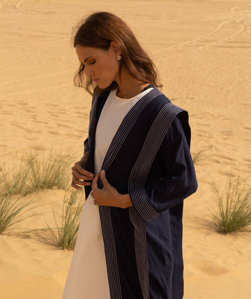 Sapphire Abaya with Inner Dress